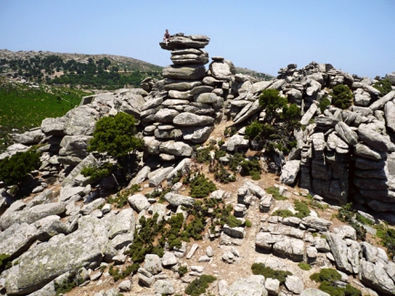 on stacking stones in Ikaria