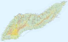 All Ikaria map with roads and trails (outdated)