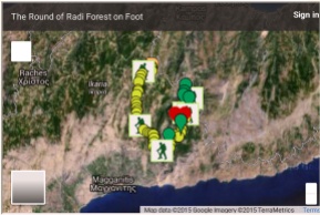The Round of Radi forest on foot
