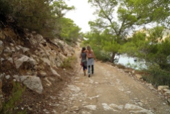 Two girls friends in Ikaria