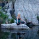 In Eleni's blog 'Siddhasana in river Ikaria' from 'These Mountains are for Yoga! : a post about yoga in the nature of Ikaria